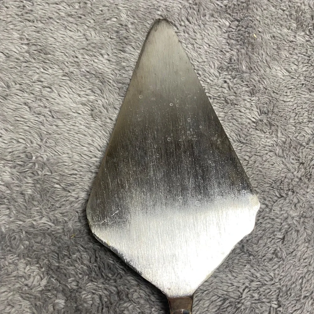 Vintage Silver‎ Brush Large Pie Cake Server 11.5